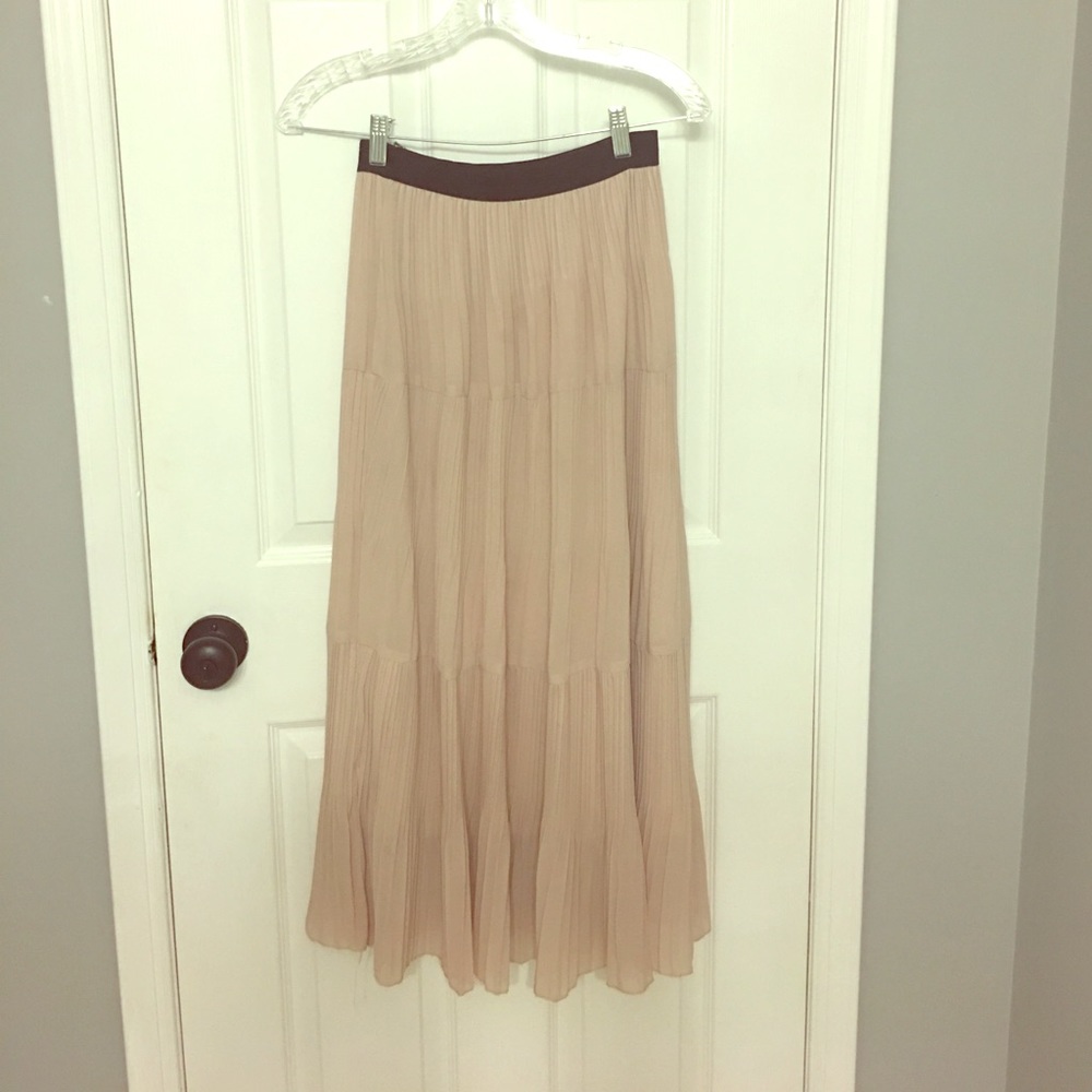 Soft pink maxi skirt