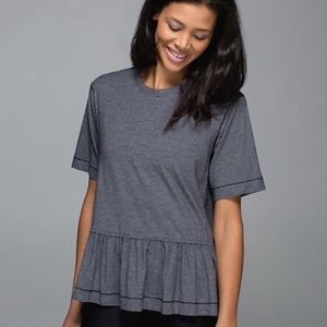 Lululemon "flouncy tee" t-shirt
