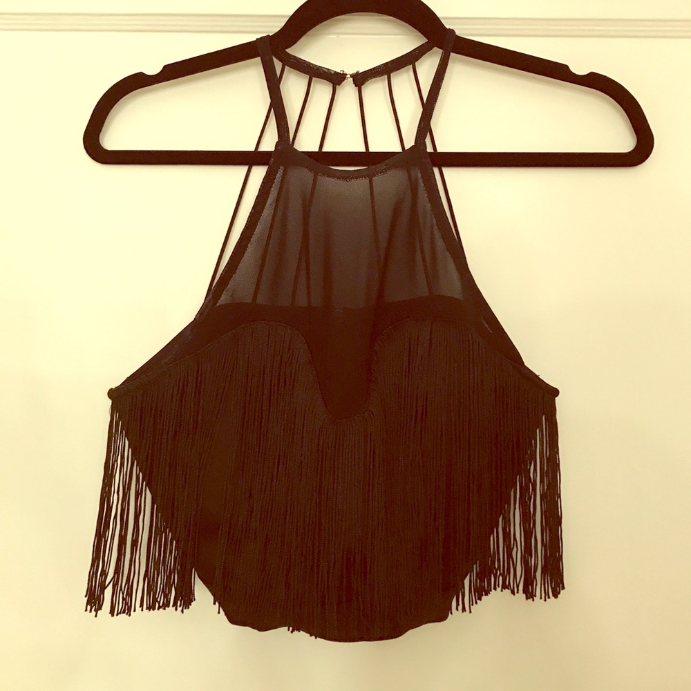 Sexy black crop top!