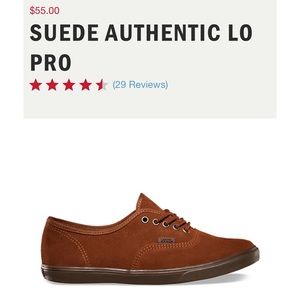 suede authentic lo pro vans