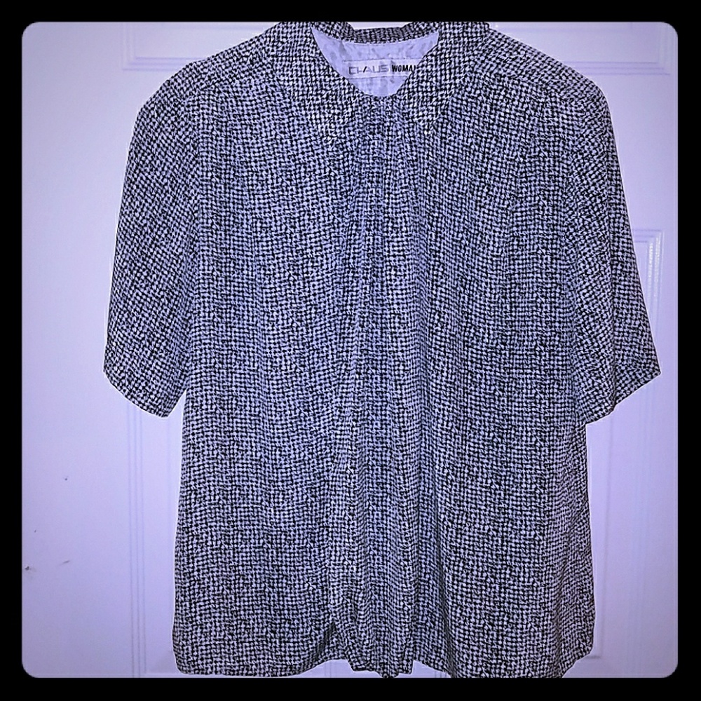 Vintage short sleeve professional blouse