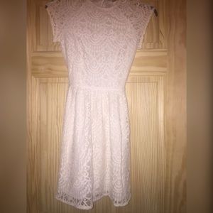 White lace dress