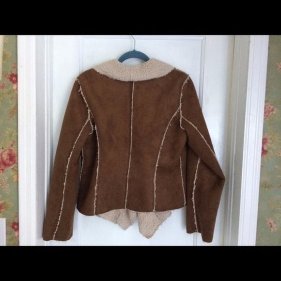perfect vintage brown shearing light jacket! - Picture 2 of 2