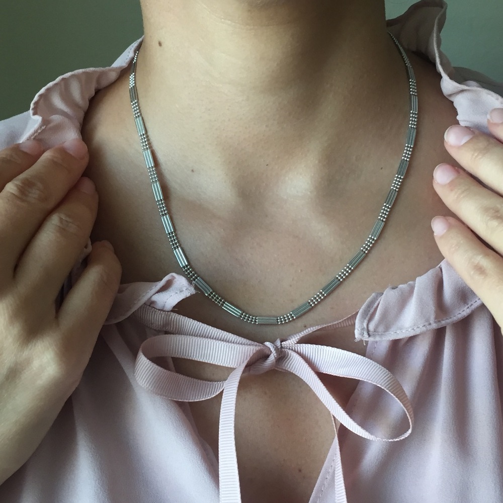 14k White Gold,8 Grams Necklace Unisex