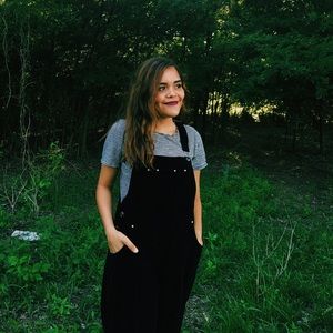 Black overalls