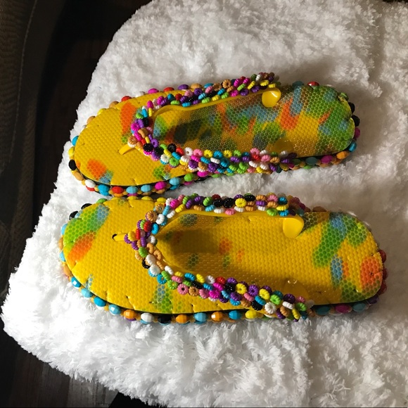 Handmade beads Slippers - Picture 1 of 4
