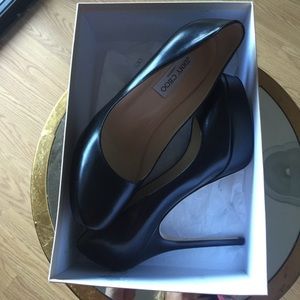 ALMOST NEW Black platform jimmy choo pumps 8