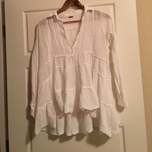 Free People white blouse.