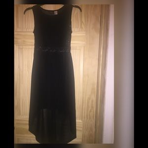 High low black dress