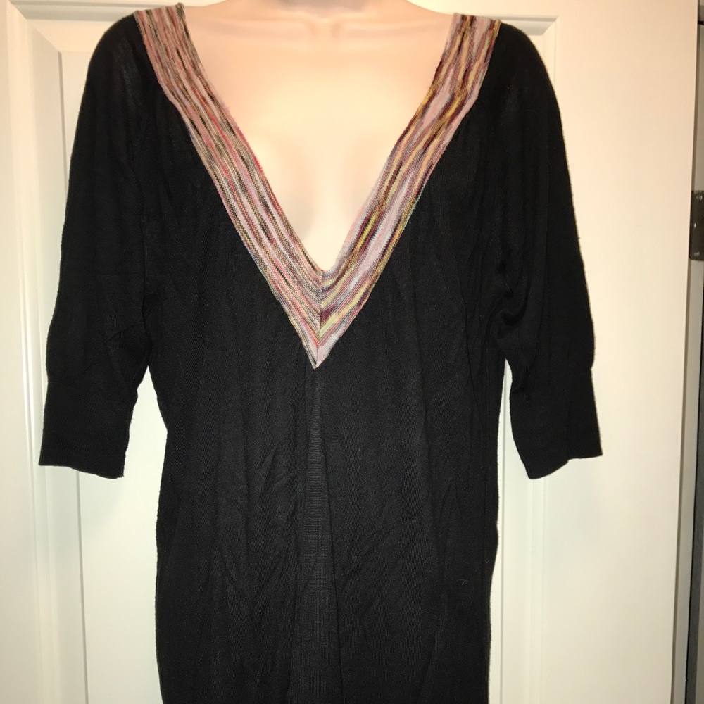 Stacia black sweater tunic.