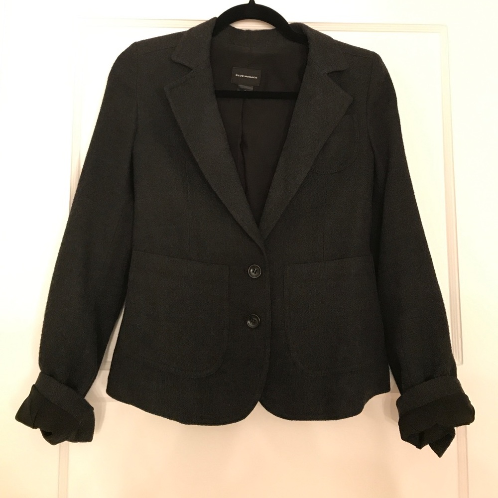 Club Monaco Grey Wool Blazer barely worn!