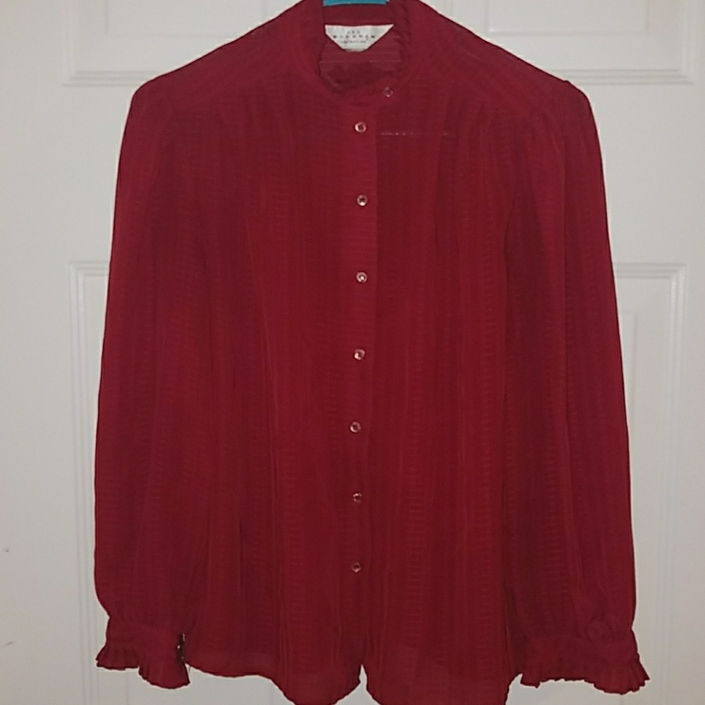 Red professional blouse