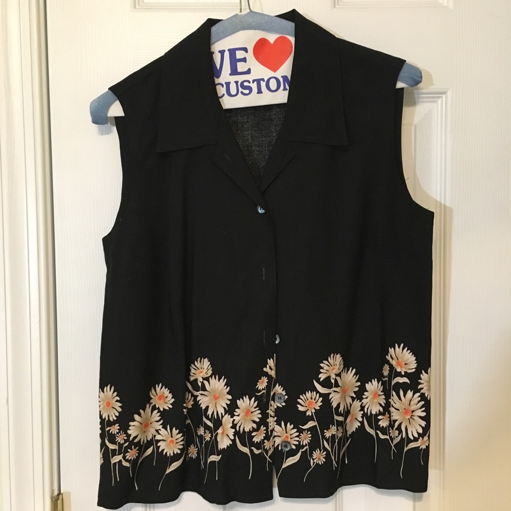 Vintage style flower button down