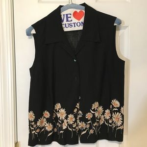 Vintage style flower button down