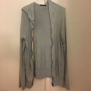 Baby blue zip up