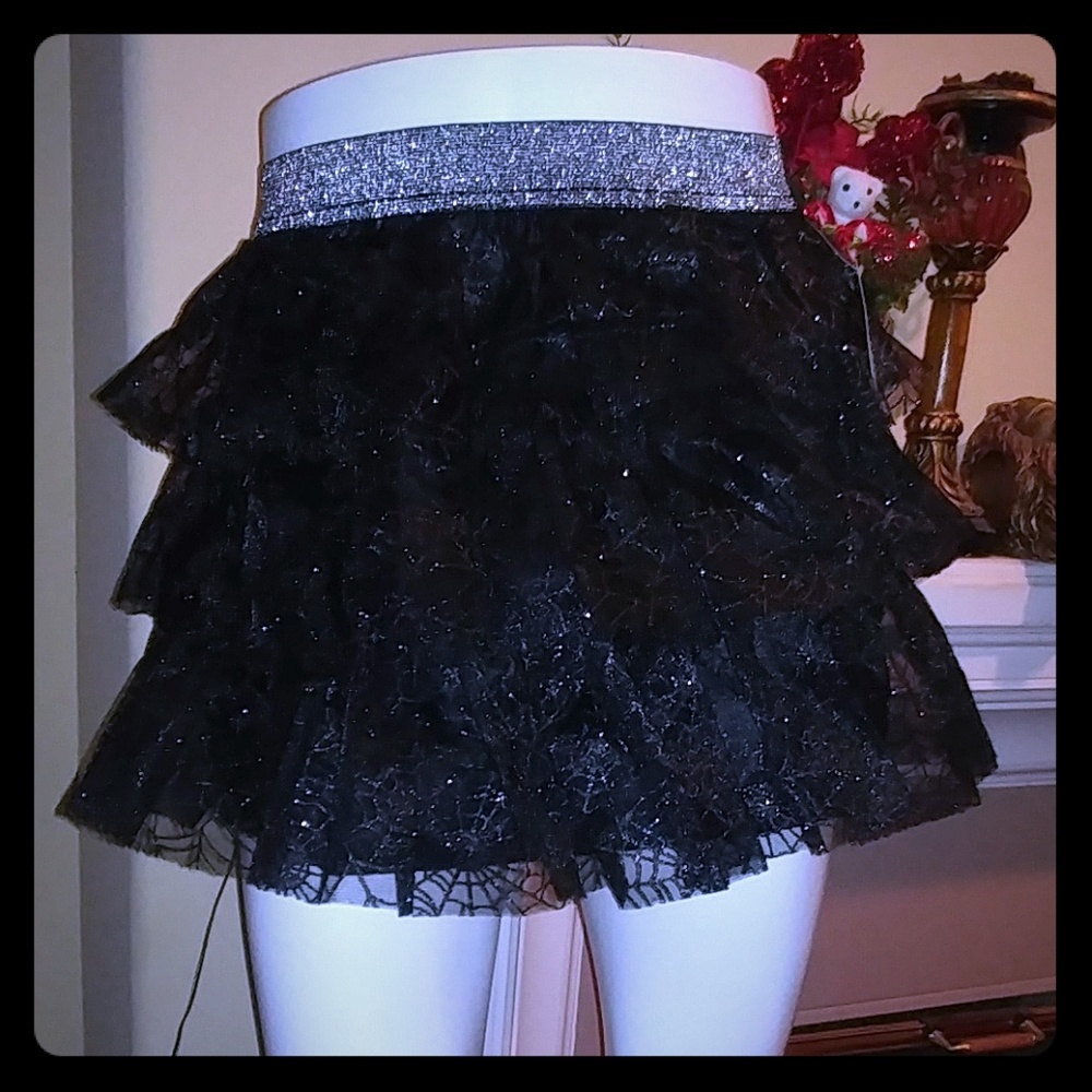 Spider web glitter tutu