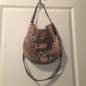 Michael Kors Shoulder/cross body snake skin purse