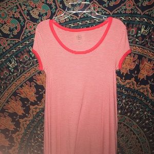 Striped t shirt dress