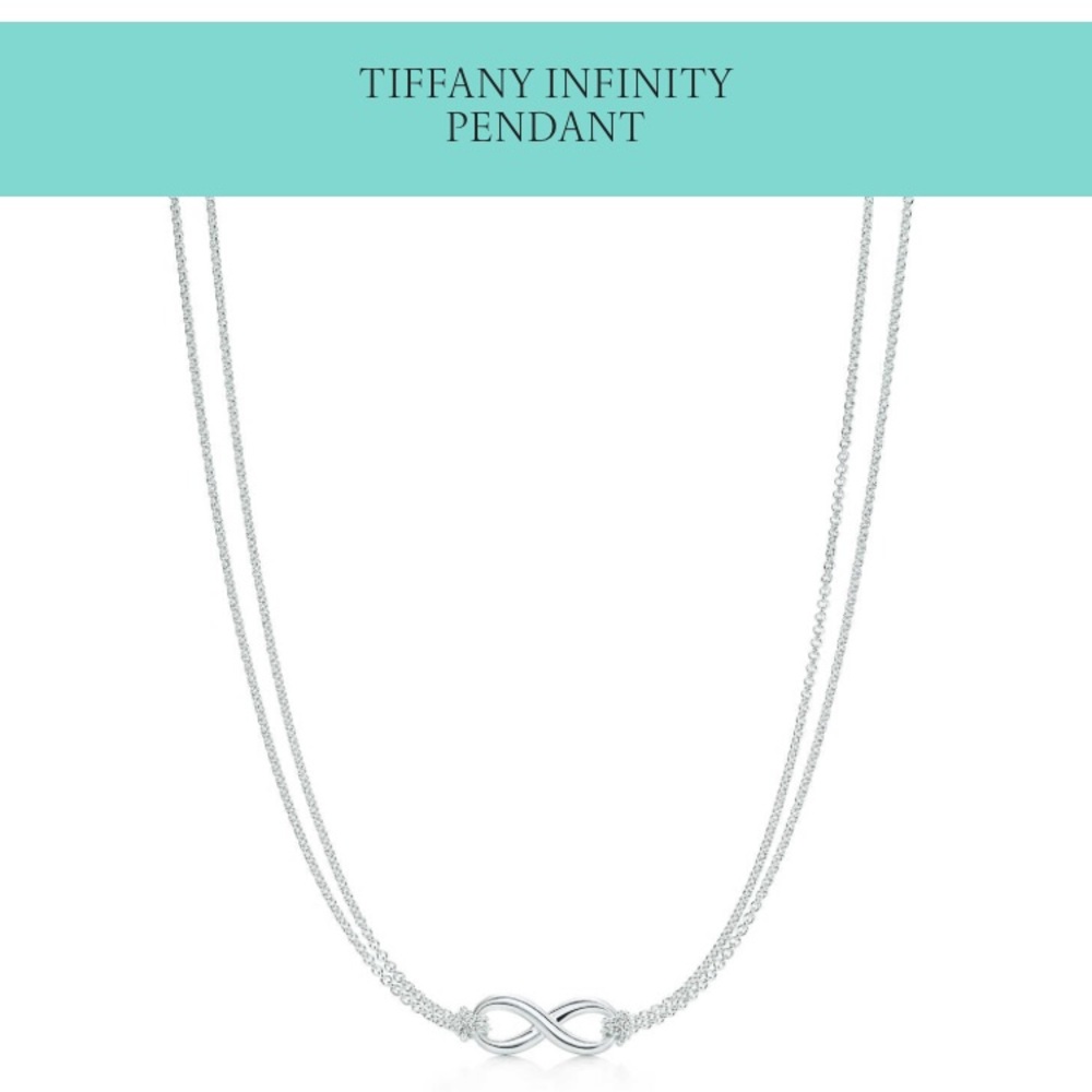 Infinity necklace by Tiffany and Co, short chain