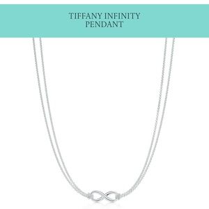 Infinity necklace by Tiffany and Co, short chain
