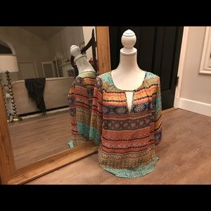 Renee C. Bohemian Sheer Top