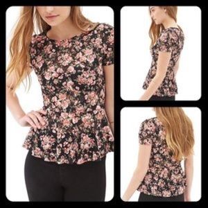 Amazing Floral Peplum Top