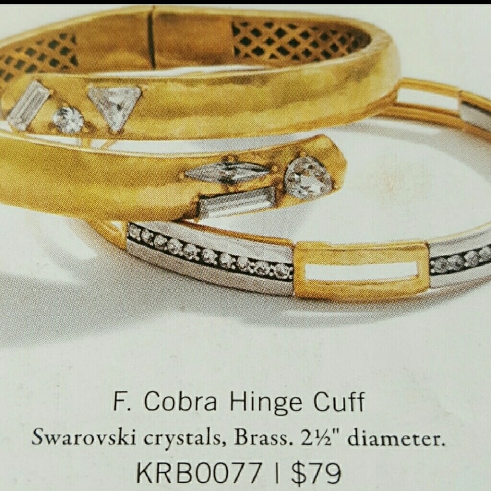 SOLD Silpada Cobra Hinged Cuff - Picture 1 of 4