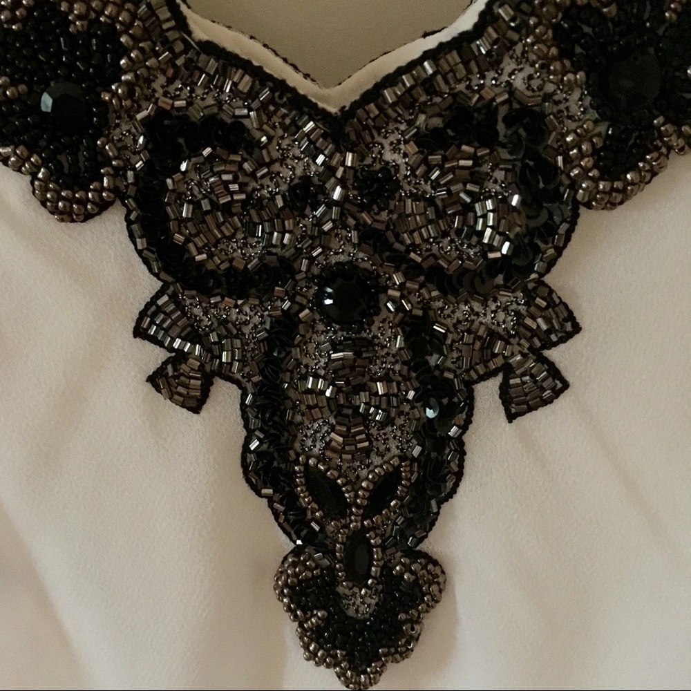 BNWT, Jkara, Stunning, Beaded, Tank/Shawl! - Picture 5 of 8