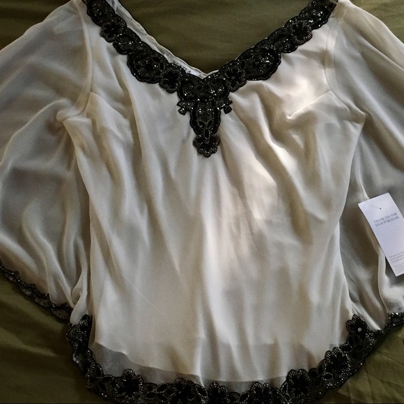 BNWT, Jkara, Stunning, Beaded, Tank/Shawl! - Picture 2 of 8