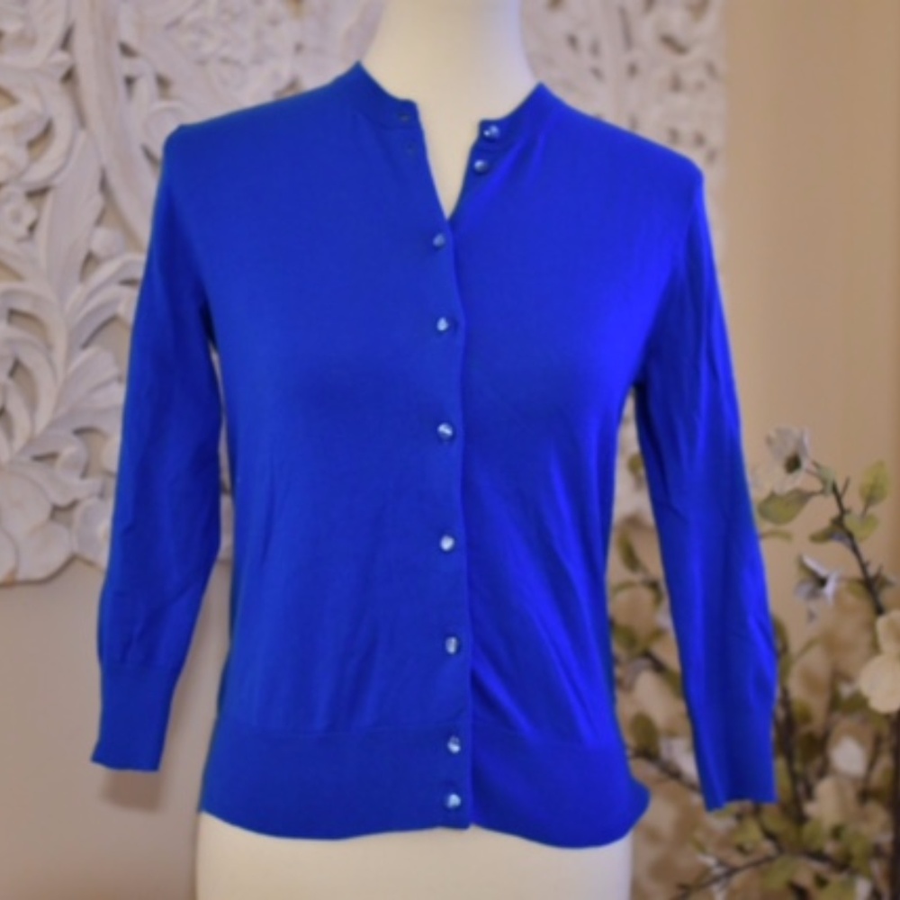 NWT J. Crew Jackie Cardigan Cobalt Blue