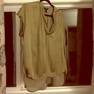 Silky avocado blouse
