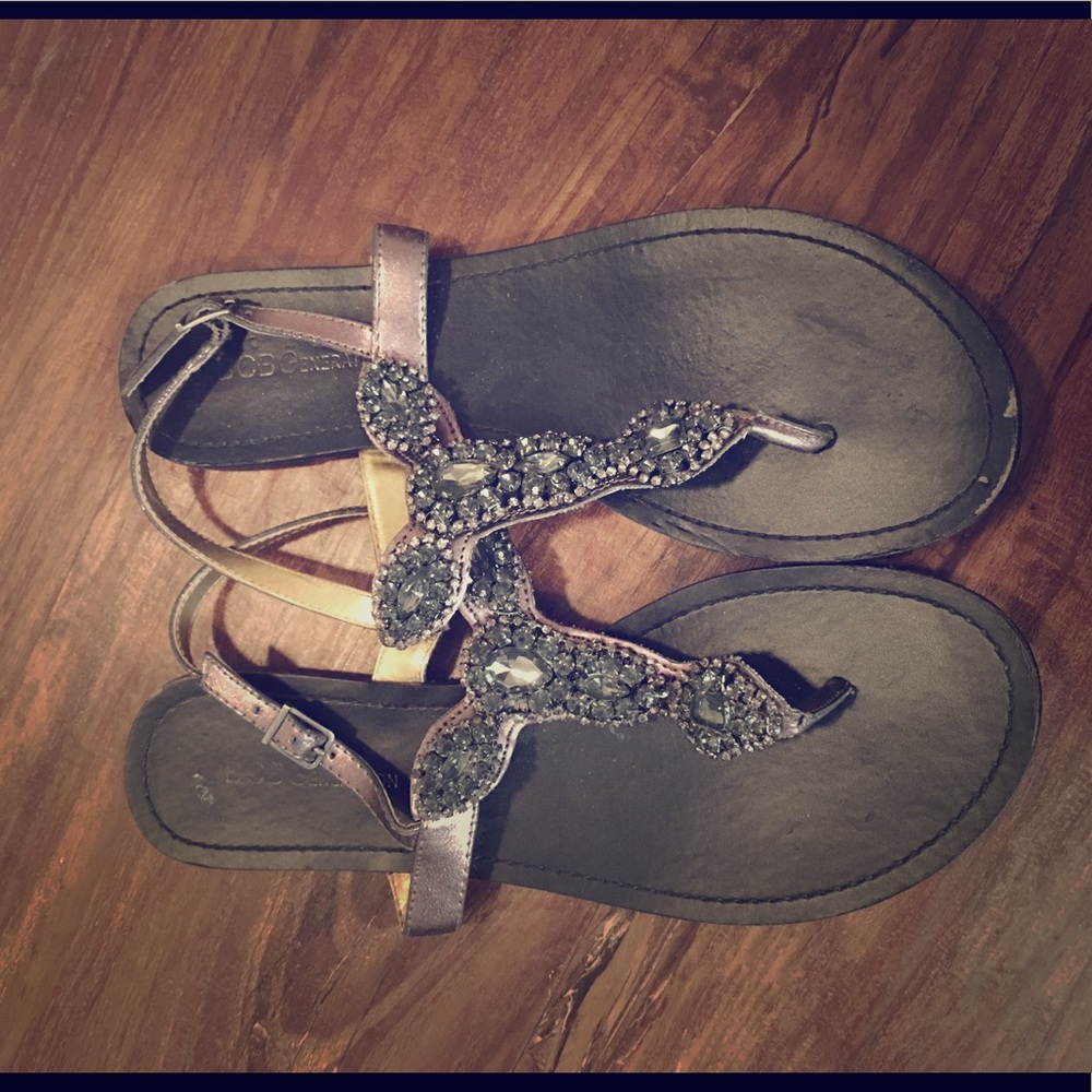 Sparkly Black sandals