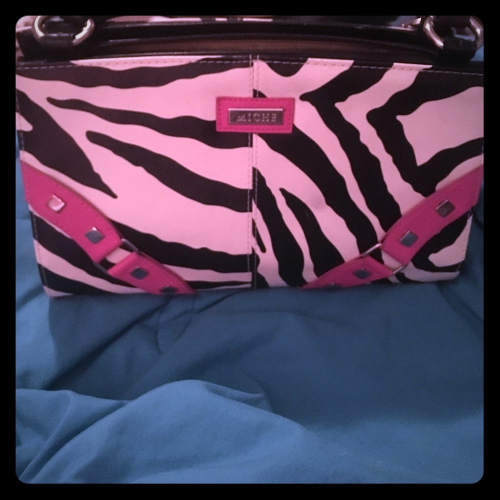 Miche purse zebra shell