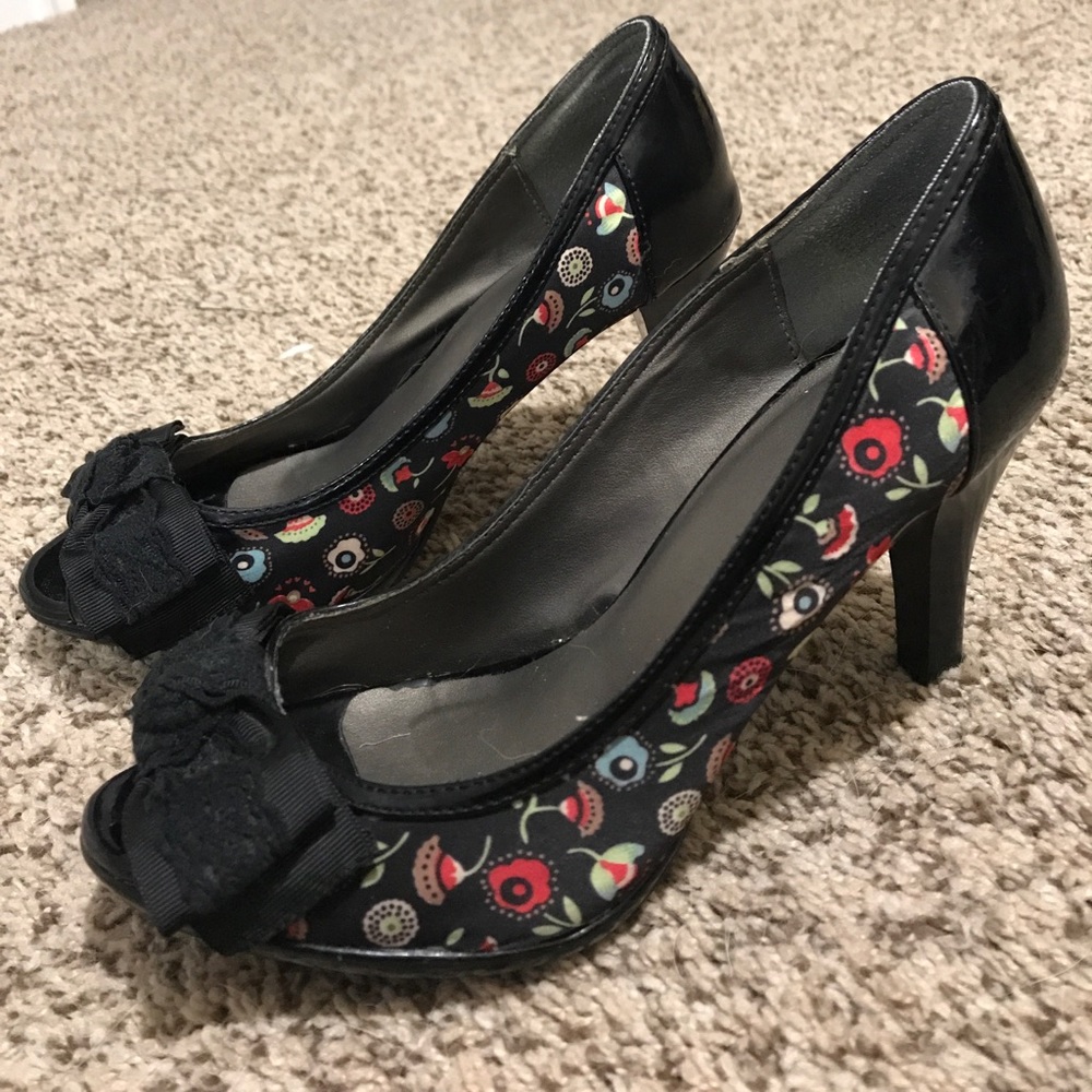 👠Peep Toe Heels