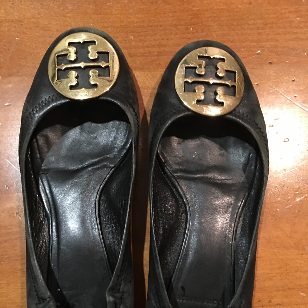 Tory Burch black Reva flat