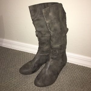 Gray Boots
