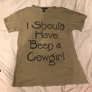 Distressed graphic tee