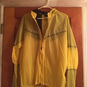 Large Thin Yellow Nike Running Jacket