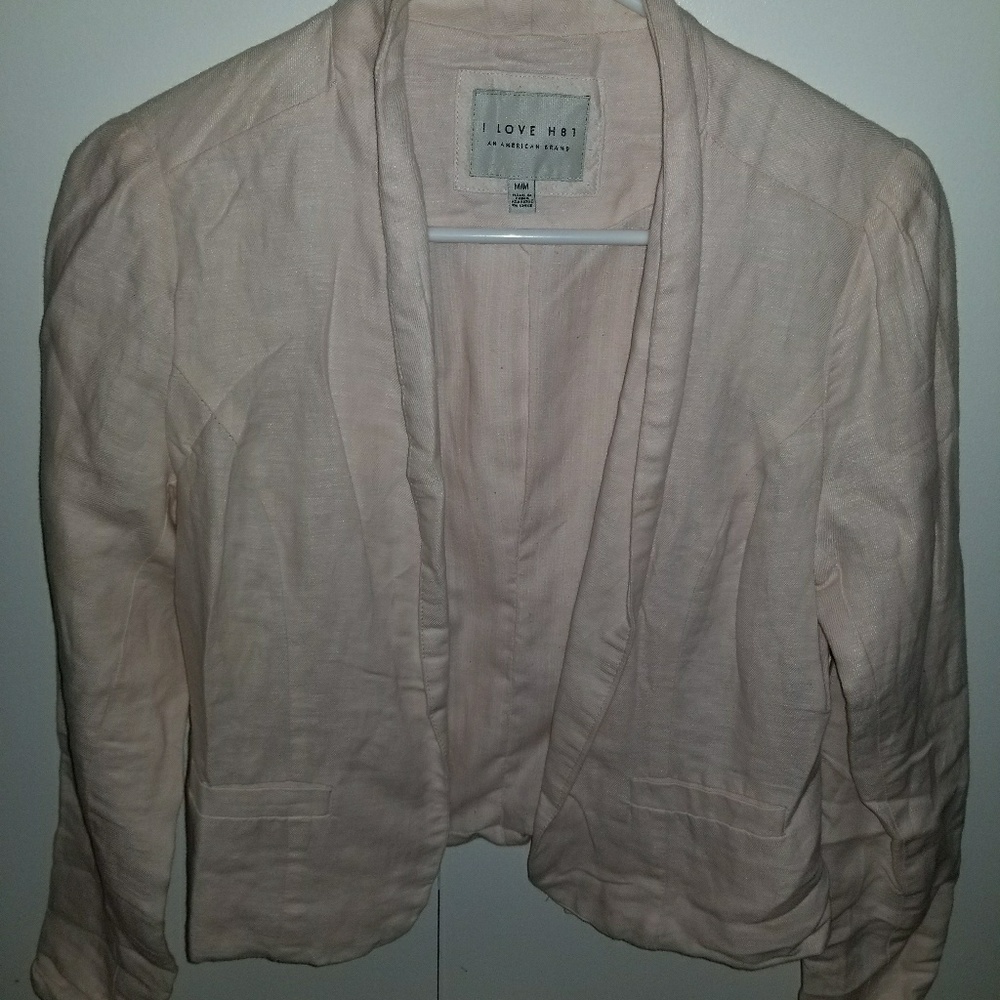 Baby pink blazer. Only used a couple of times.
