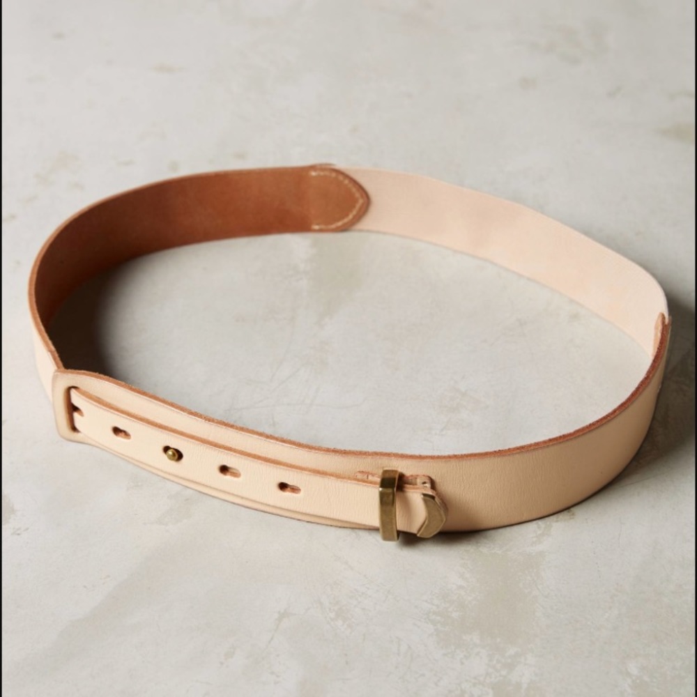 NWT Anthropologie Straightaway Belt, S, M ,leather