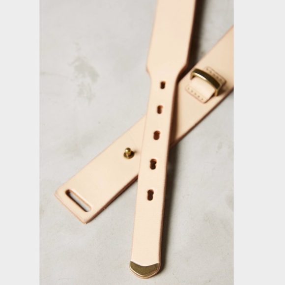 NWT Anthropologie Straightaway Belt, S, M ,leather