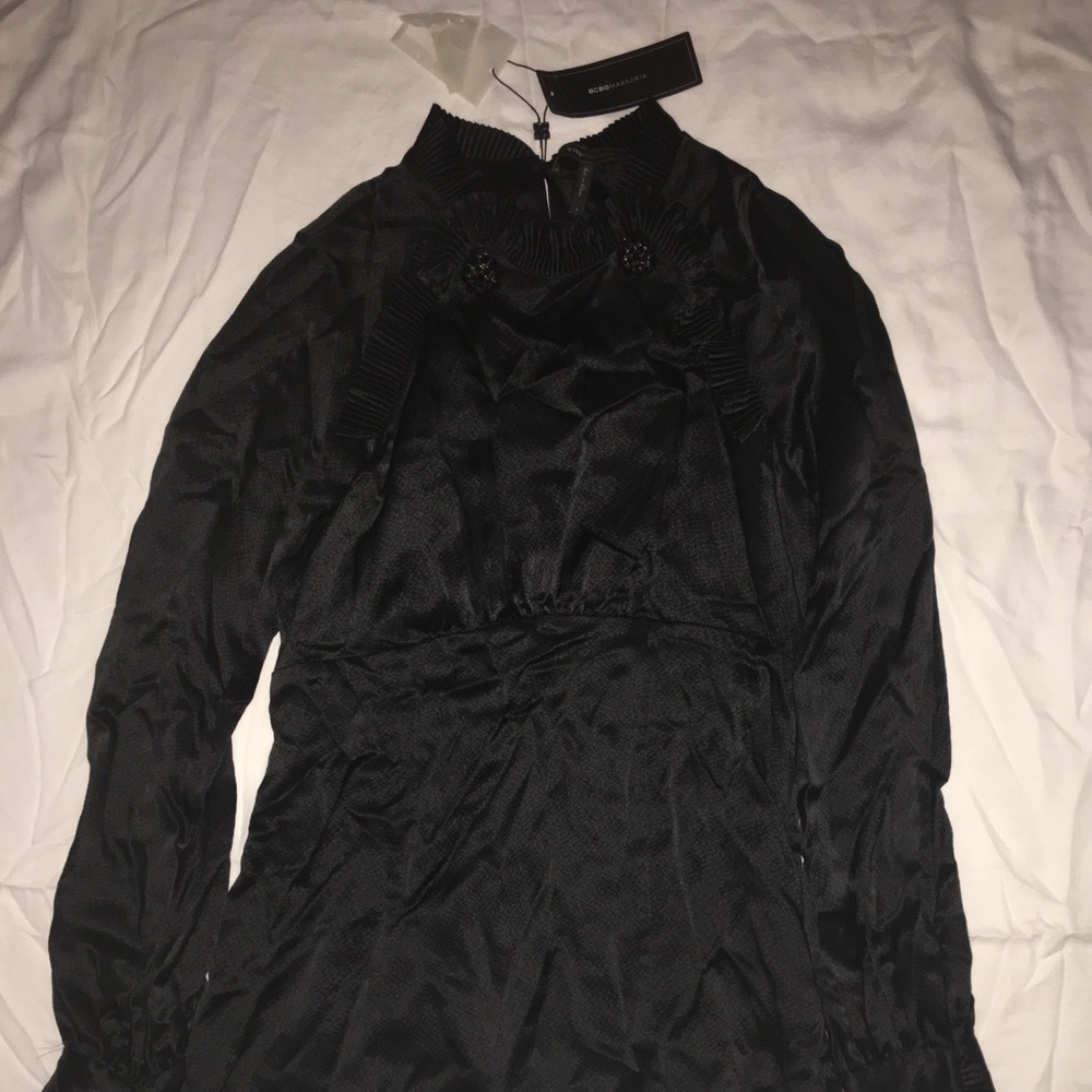 BCBG MaxAzria Silk Blouse / Black /Size S