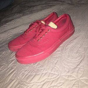 All red era vans
