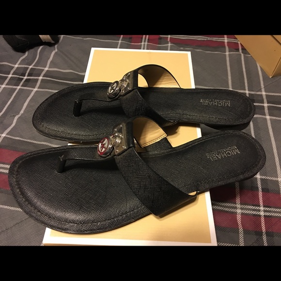 Michael Kors Shoes - Mk Hamilton leather sandal