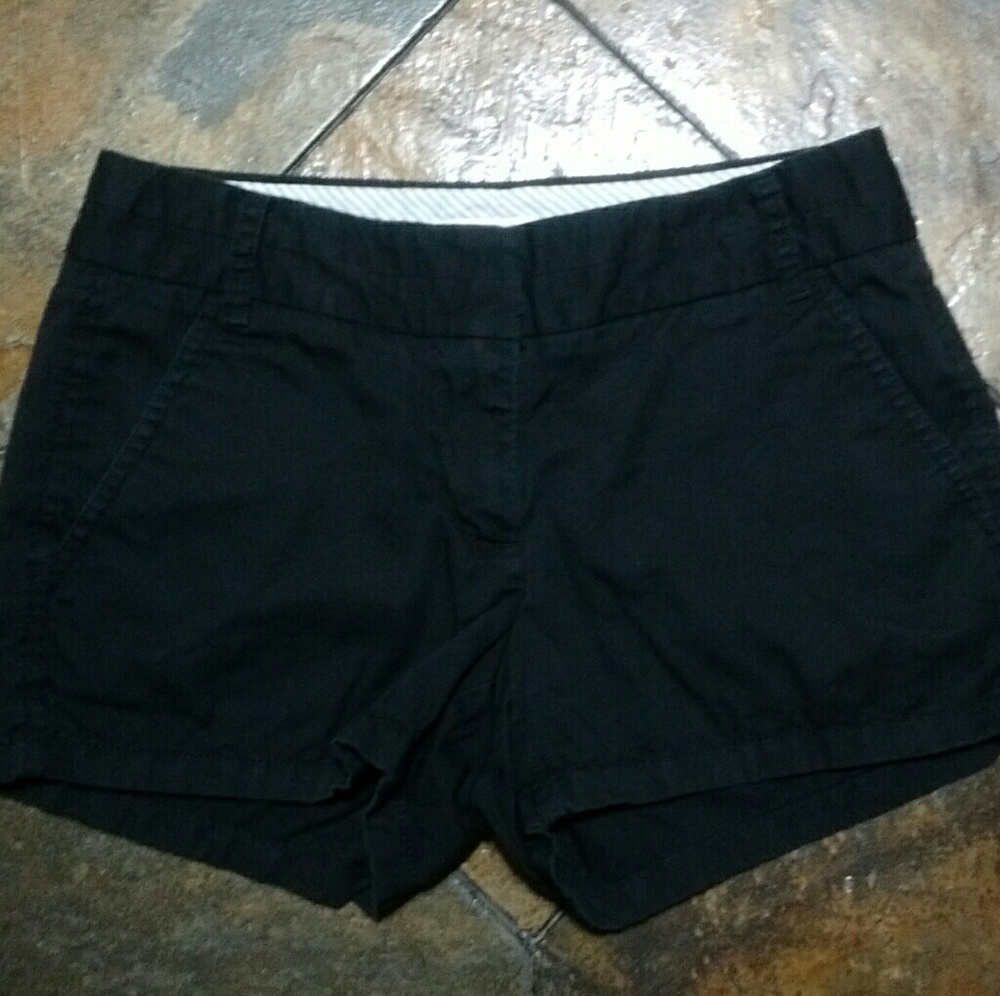 J. Crew Women's Black Chino Shorts, Size 00