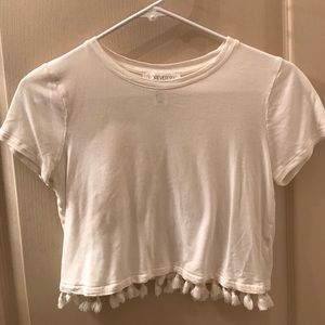White crop top