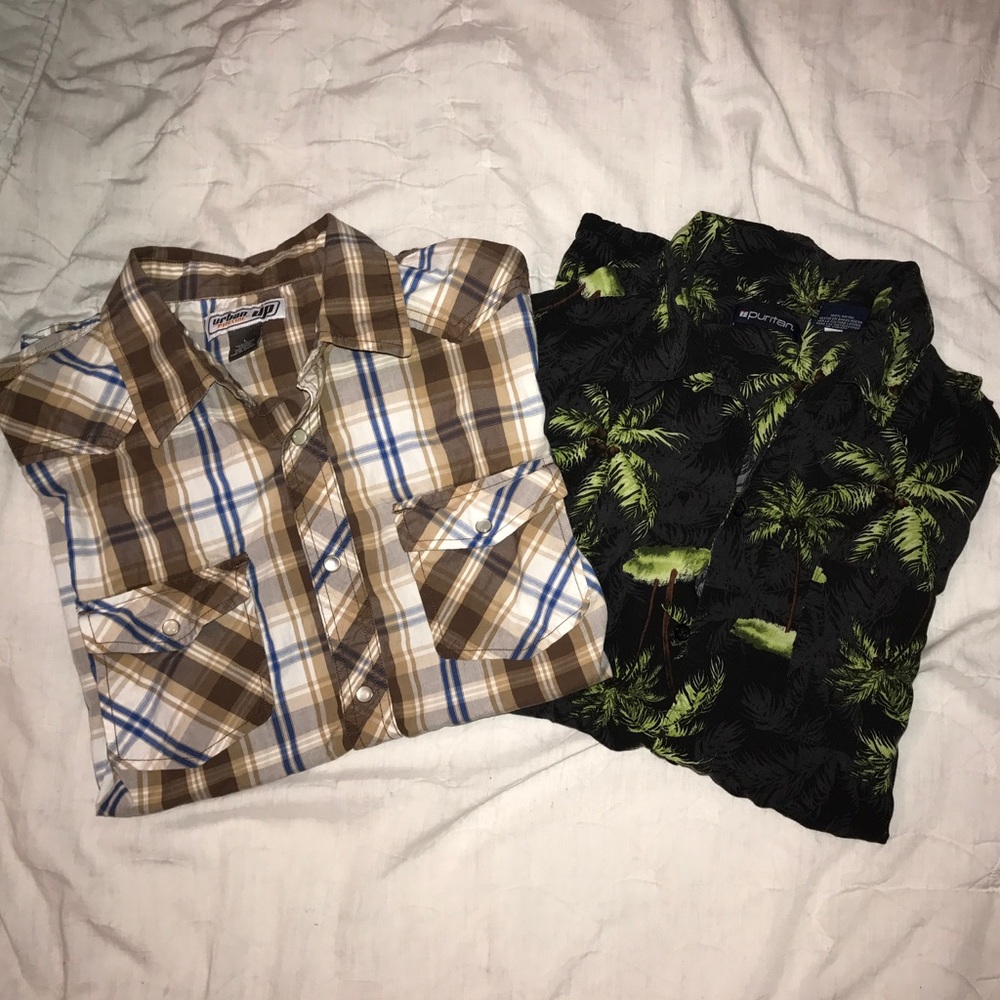 📦Bundle men's button up shirts