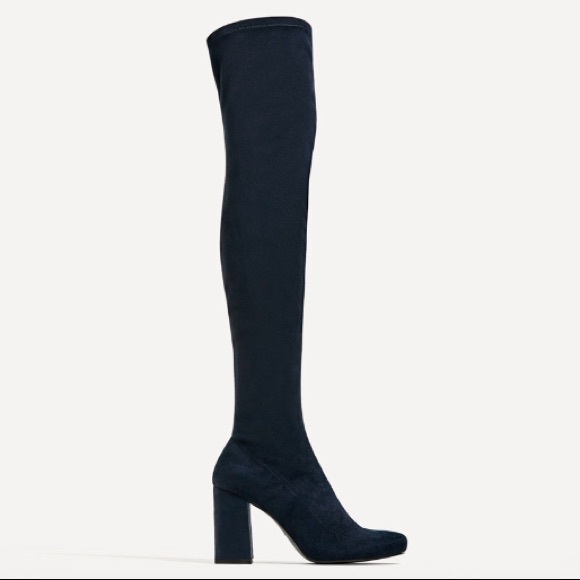 ZARA OVER THE KNEE BOOTS BRAND NEW - Picture 3 of 8