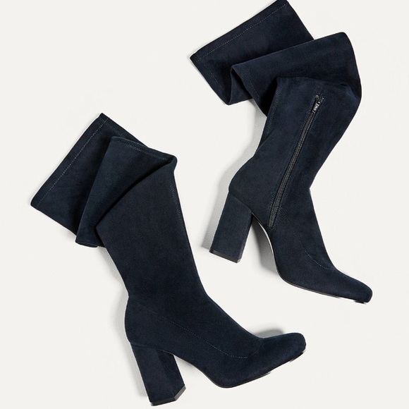 ZARA OVER THE KNEE BOOTS BRAND NEW - Picture 6 of 8