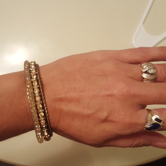 Nwot 3 bangles from Buckle, stones & crystals - Picture 2 of 8